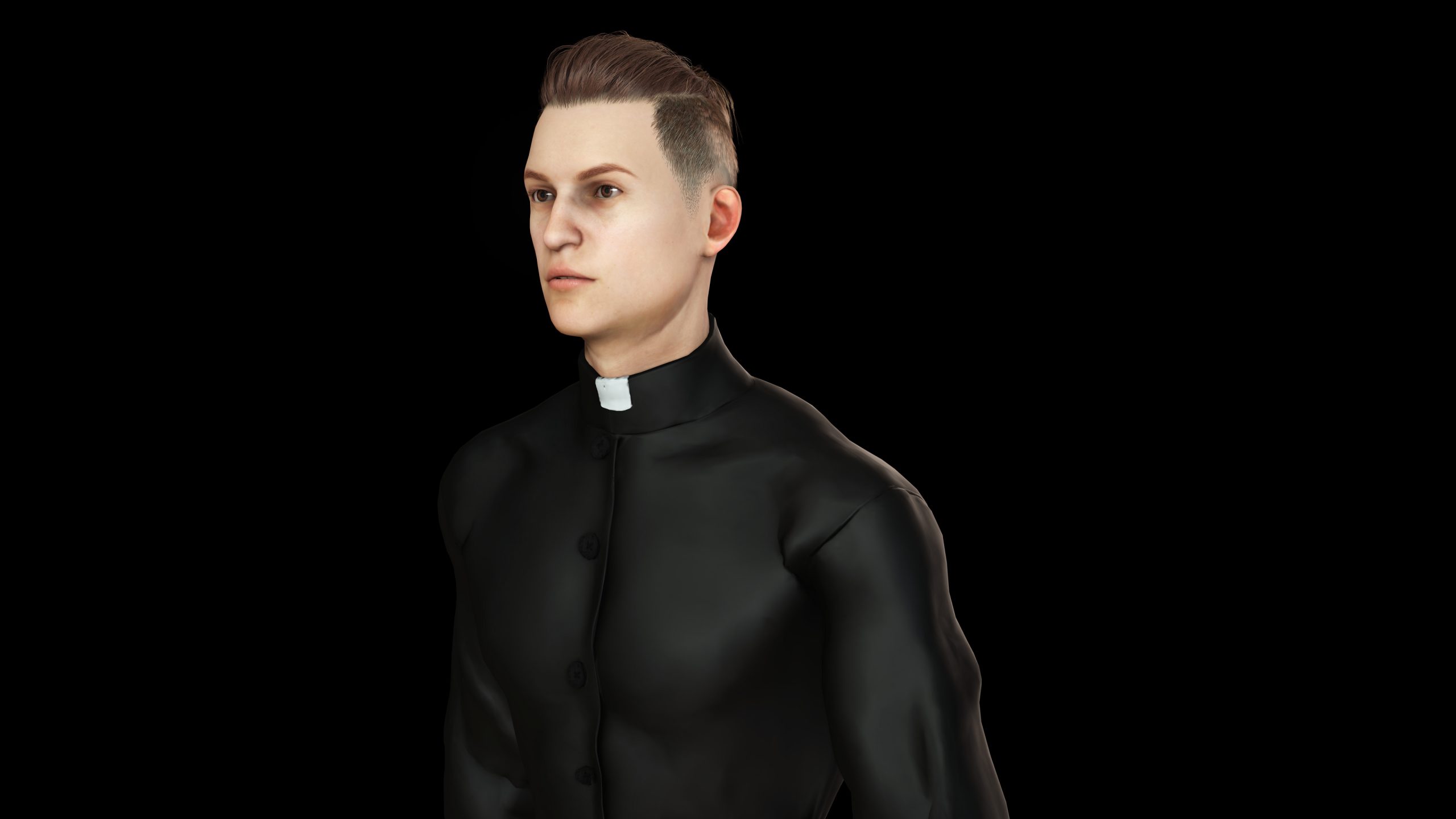 【3D Modeling】Priest Robe Clothing